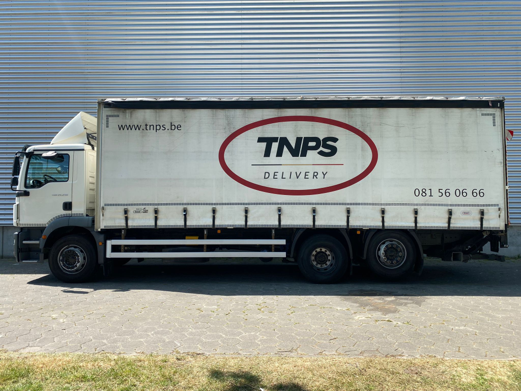 MAN TGM 26.290 / 6X2 / Euro 6 / Tail Lift / Open Roof / TUV: 01-2024 / Belgium Truck