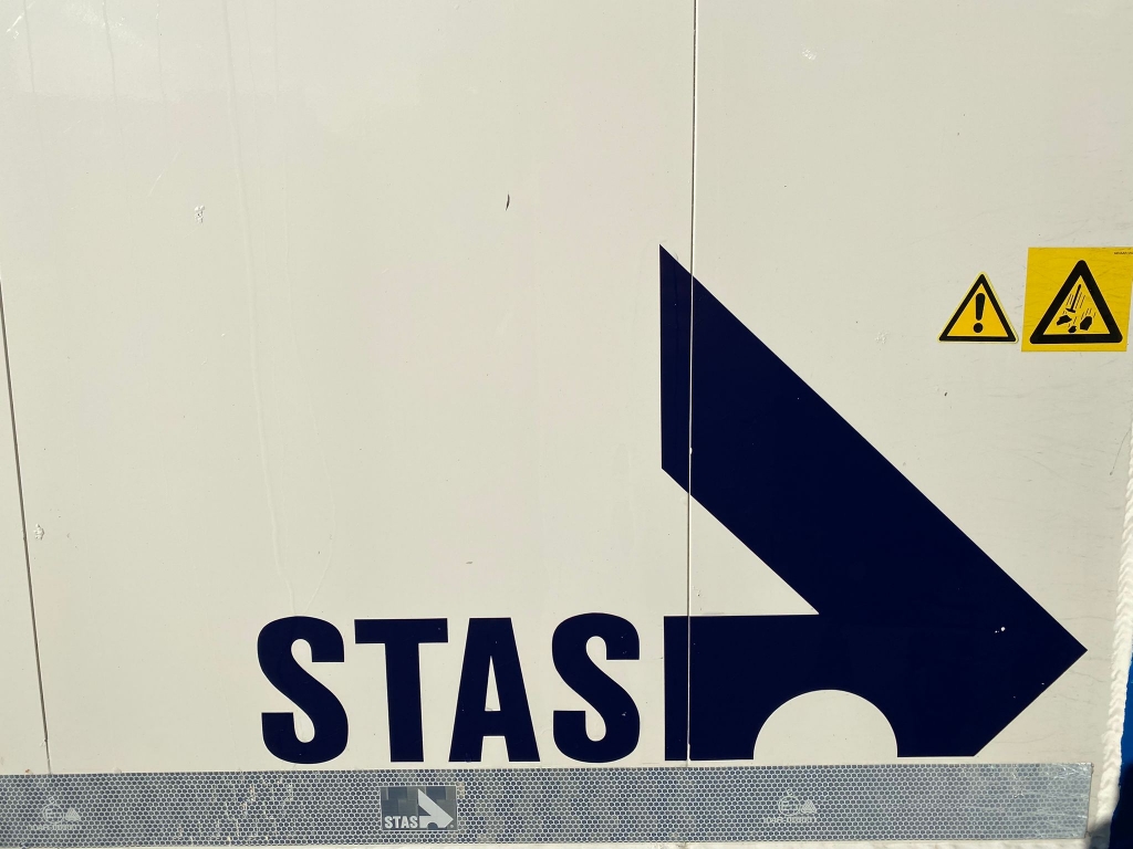 Stas S300ZX / Walking floor / 3 Axel / 98 m3 / 10 mm  Floor / Belgium Trailer